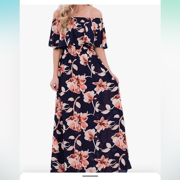 Vigvog Boho Off Shoulder Dress Size Small - Picture 2 of 16